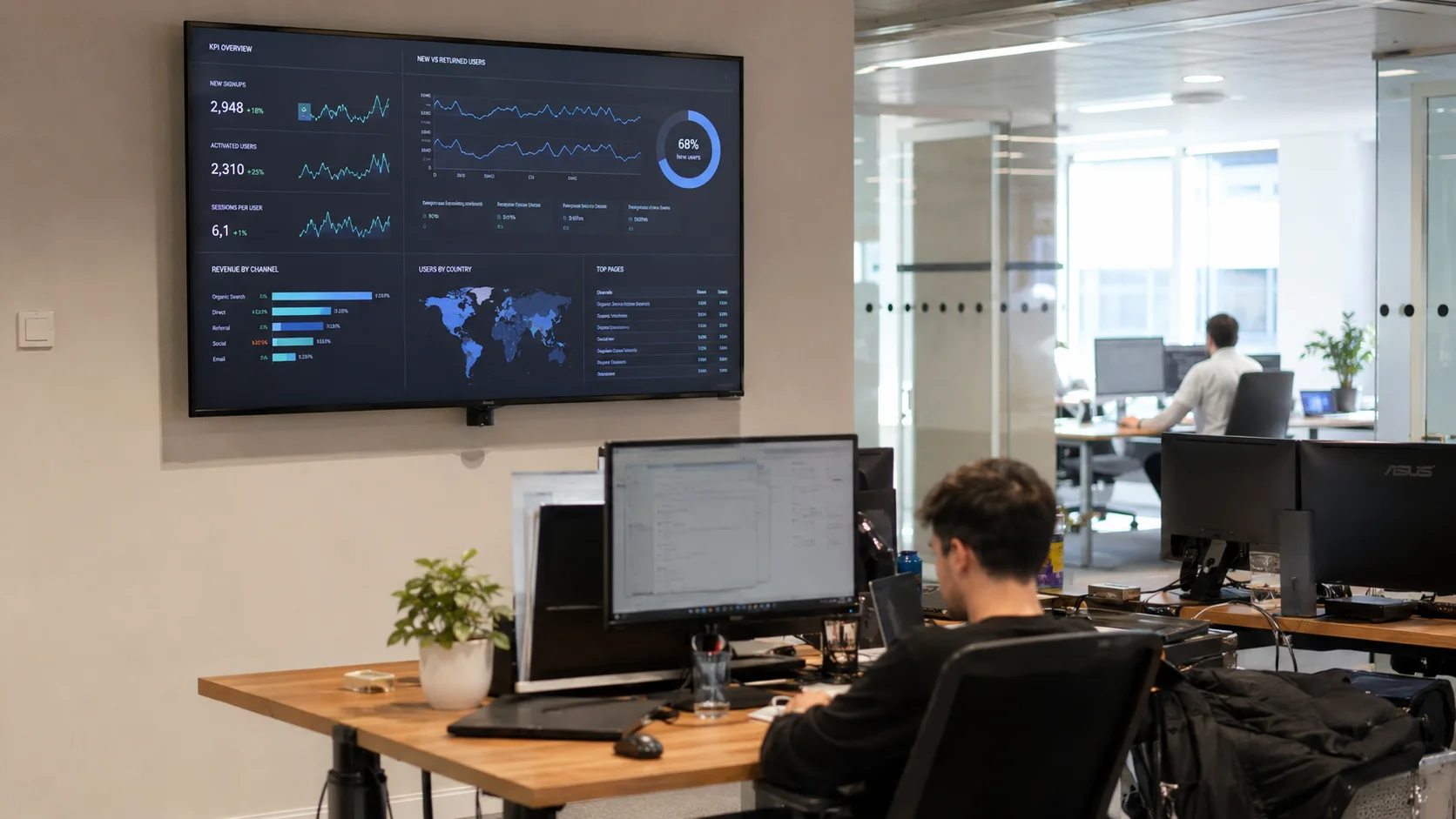 Een smart display op kantoor: wat het doet en waarom het werkt